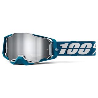 100% Armega Goggle Albar Flash Silver Lens