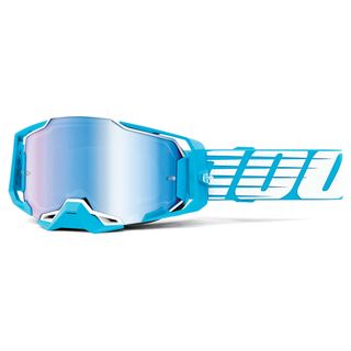 100% Armega Goggle Oversized Sky Blue Mirror Lens
