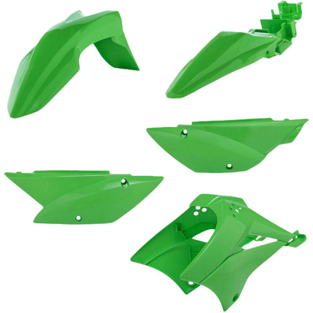 ACERBIS KLX110 GREEN PLASTICS KIT (INCLUDES FRONT PLATE)