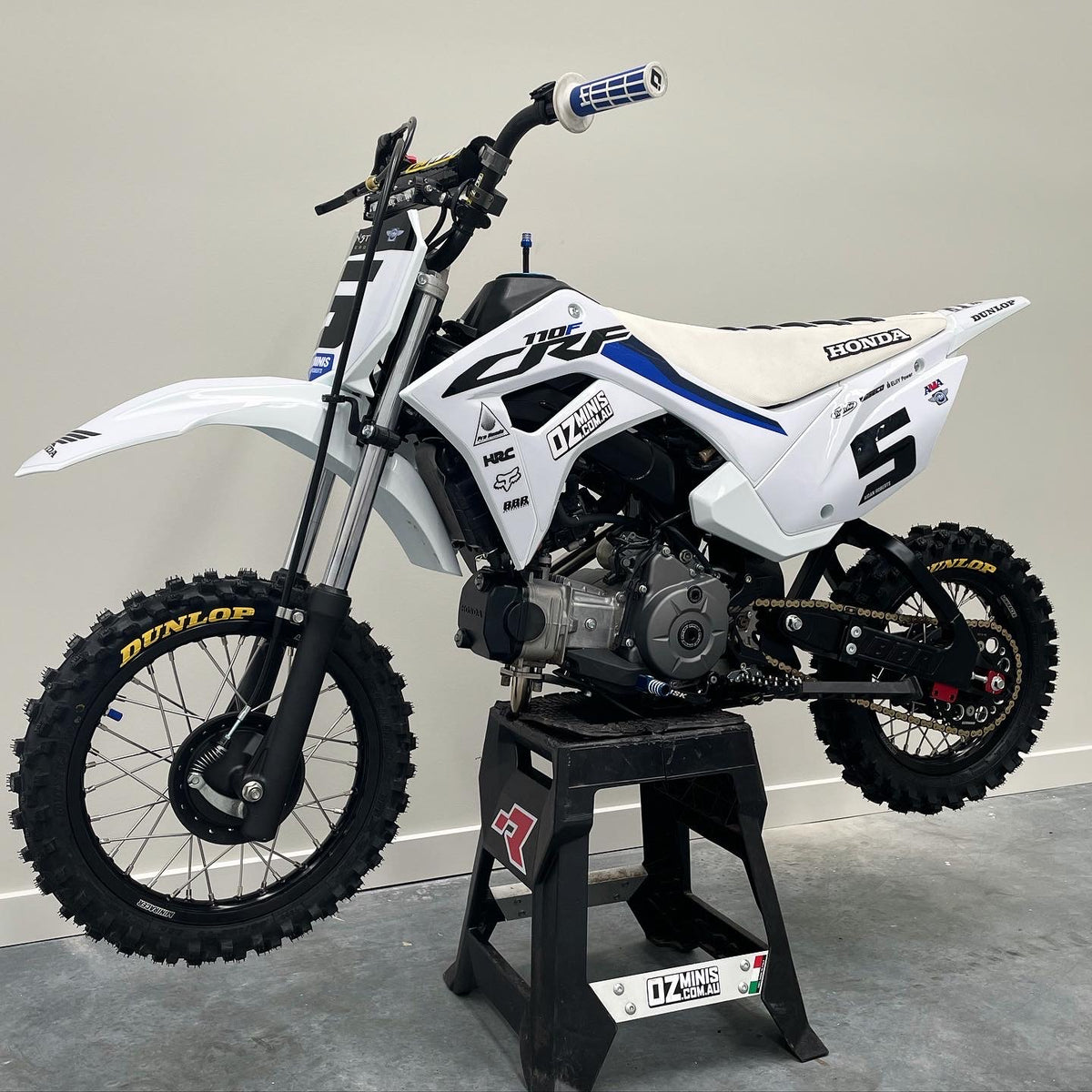 CRF110 - HRC WHITE GRAPHICS KIT – Ozminis Motorsport